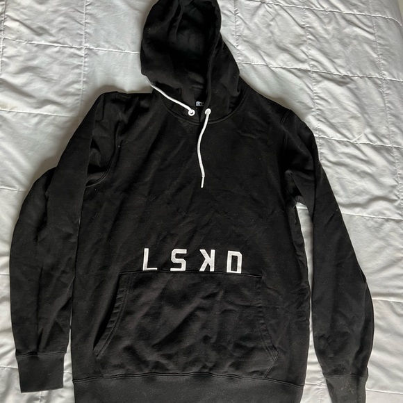Black Men's Hoodie LSKD